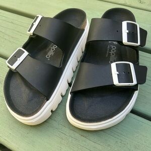 Papillio Black and White Sandals